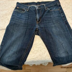 Levi's 541 Denim Jeans with Tan Leather Patch - Blue